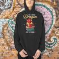 I'm A Book Dragon Not A Worm Reading Library Reader Bookworm Men Hoodie