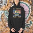 It's A Good Day To Read A Book Frog Vintage USA FLag Men Hoodie It's A Good Day To Read A Book Frog Vintage USA FLag Men Hoodie