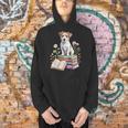 Jack Russell Terrier Bookworm Flowers Book Reading Books Men Hoodie