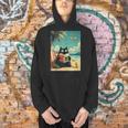 Japanese Cat Book Summer Beach Vacation Cruise Men Hoodie