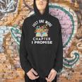 Just One More Chapter I Promise Book Lover Worm Nerd Men Hoodie