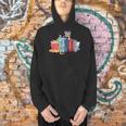 Kawaii Cat Book Ends Library Decor Librarian Men Hoodie