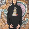 Kawaii Cats Books Coffee Men Hoodie