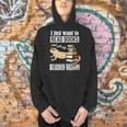 Kids Tiny Dinosaur Read Books & Pet My Bearded Dragon Lover Men Hoodie
