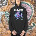 Be Kind Rainbow Scale Fish Teacher Reading Book Toddler Men Hoodie