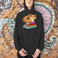 Leopard Gecko With Book Lizard Reptile Lover Men Hoodie Leopard Gecko With Book Lizard Reptile Lover Men Hoodie