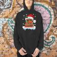 Librarian Book Santa Hat Reader Snow Pajamas Christmas Men Hoodie Librarian Book Santa Hat Reader Snow Pajamas Christmas Men Hoodie