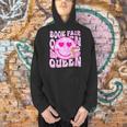 Library Book Fair Queen Vibe Groovy Tie Dye School Reading Men Hoodie Library Book Fair Queen Vibe Groovy Tie Dye School Reading Men Hoodie