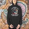 Life Is Better With Books Cats & Coffee Librarian Book Lover Men Hoodie Life Is Better With Books Cats & Coffee Librarian Book Lover Men Hoodie