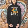 Life Is Better With Dogs And Books Bookworm Reader Reading Men Hoodie
