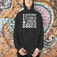 Lifting To Hold More Books Reading Reader Workout Lovers Men Hoodie Lifting To Hold More Books Reading Reader Workout Lovers Men Hoodie