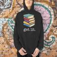 Get Lit Reading Book Men Hoodie