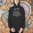 Get Lit Reading Book Nerd Literature English Teacher Men Hoodie