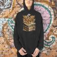A Lively-Creative Gold Fantasy-Dragon On Story-Books Men Hoodie