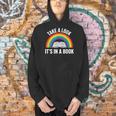 Take A Look It's In A Book Rainbow Reading Literary Men Hoodie