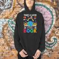 Take A Look It's In A Book Reading Vintage Retro Rainbow Men Hoodie