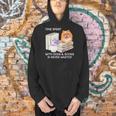 Love Reading Books And Pomeranian Dog Watercolor Art Men Hoodie