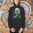 Manatee Reading Book Matching Bookworm Librarian Books Lover Men Hoodie