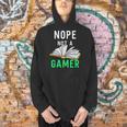 Nope Not a Gamer Bookworm Reader Book Lover For Teens Moms Men Hoodie Nope Not a Gamer Bookworm Reader Book Lover For Teens Moms Men Hoodie
