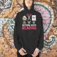 Nothing Beats Reading Rock Paper Scissors Book Lover Library Men Hoodie