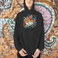 Open Book With Colorful Floral Reading Magic Men Hoodie