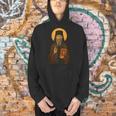 Orthodox Icon Of Seraphim Rose Holding The Holy Book Men Hoodie