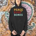 Peace Love Books s For Book Lovers Men Hoodie