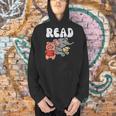 Pig Elephant Reading Cute Book Lover Bookworm Boys Girls Kid Men Hoodie