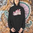 Pink Bow Books And Cherries For Book Lover Girl Women Men Hoodie