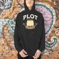 Plot It Builds Character Book Reading Men Hoodie