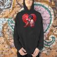 Pretty Girl With Book And Hearts For Valentine's Day Men Hoodie Pretty Girl With Book And Hearts For Valentine's Day Men Hoodie