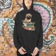Pug Dog Reading Book Coffee Read Books Be Kind Stay Weird Men Hoodie Pug Dog Reading Book Coffee Read Books Be Kind Stay Weird Men Hoodie