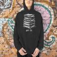 Quirky Book Nerd Get Lit Humor Bookworm Classic Distressed Men Hoodie
