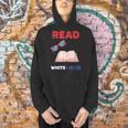 Read Blue Patriotic Book Lover Girls Independence Men Hoodie
