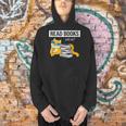 Read Books With Me Cat Lover Book Lover Librarian Reading Men Hoodie