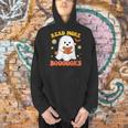 Read More Books With Ghost For Halloween Teacher Costume Men Hoodie