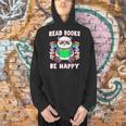 Read Books Be Happy Panda Literacy Reading Teacher Men Hoodie Read Books Be Happy Panda Literacy Reading Teacher Men Hoodie