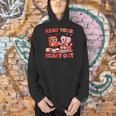 Read Your Heart Out Valentine Reading Book Girl Kid Teacher Men Hoodie