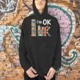 Reading Book Lover I'm Ok Bookworm Librarian Reader Men Hoodie