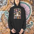 Reading Enthusiast Book Lover Tiger Cute Flowers Men Hoodie