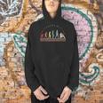 Reading Evolution Retro Books Hobby Reading Men Hoodie
