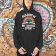 Reading Is My Favorite Sport Book Lover Saying Rainbow Men Hoodie