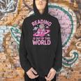 Reading Is Out Of This World Astronaut Reading Book Space Men Hoodie