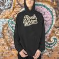 Retro Book Worm Reading For Book Lovers Men Hoodie