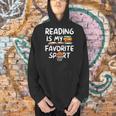 Retro Reading Is My Favorite Sport Basketball World Book Day Men Hoodie Retro Reading Is My Favorite Sport Basketball World Book Day Men Hoodie