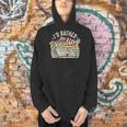 Retro Vintage I'd Rather Be Reading Book Lover Reader Men Hoodie