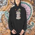 Robin Owl Bird Birds With Books Birdlover Animal Men Hoodie