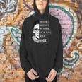 Ruth Bader Ginsburg Shirt Girl With A Book Political Resist Men Hoodie