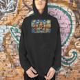 San Francisco Cat Golden Gate Bridge Starry Night Book Lover Men Hoodie