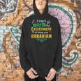 School Librarian Assistant Mask Book Reading Library Men Hoodie